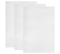 FRCOLOR 3pcs A4 Aluminum Sheets for Sublimation and Laser Engraving, Silver Metal Plates DIY Decorative Blanks for Crafting Signs and Photo Transfers