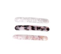 FRCOLOR 3pcs Acetate Hairpin Hair Clip Women Hair Ponytail Holder Creative Clips for Messy Bun