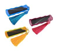 FRCOLOR 3pcs Acrylic Pipa Nail Storage Boards for Guzheng Picks Practical Holders in Compact Lightweight Stringed Instrument Accessory for Convenient Organization