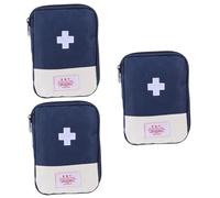 FRCOLOR 3pcs Bag for Car Home Medical Storage Sections Mesh Pockets for Travel Outdoor Activities