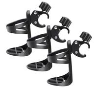 FRCOLOR 3pcs Bike Cupholders Lightweight Detachable Black Pp Plastic Walker Cup Holder Accessories for Mobility Devices Wheelchair Outdoor Sporting Events Adults Seniors