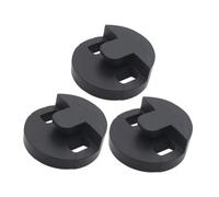 FRCOLOR 3pcs Black Rubber Cello Mute Noise Reduction Silencer for Quiet Practice Durable Strong Material Easy Installation for Apartments and Nighttime Sessions