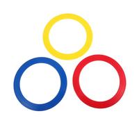 FRCOLOR 3pcs Circus Act Juggling Rings for Hand Coordination Training Lightweight Throwing Rings for Acrobatics Equipment and Performance Practice