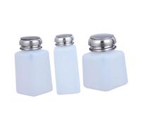 FRCOLOR 3pcs Convenient Refillable Squeeze Bottles Push down Bottle Dispenser Pump Storage for Industry
