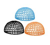 FRCOLOR 3pcs Crochet Mesh Sleep Bonnet for Women Lightweight Breathable Hair Nets Cap Comfortable Night Hair Wraps for Long