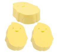 FRCOLOR 3Pcs Cute Penguin Bath Sponge for Gentle Newborn Bath Scrubber Durable PVA Material Fun Bathing Accessories for Portable and Comfortable Bath Experience