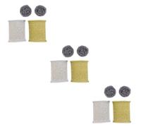 FRCOLOR 3pcs Dish Washing Sponge Scrub Set Sponges and Steel Wool Scouring Pads for Cleaning Pots and Pans in Kitchen Random Color