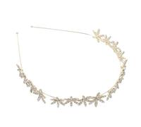FRCOLOR 3pcs Elegant Rhinestone Headband Snowflake Crystal Hair Band Clip for Women Flower Hair Accessories for Party