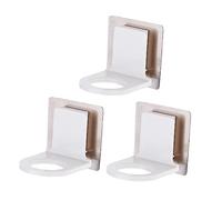 FRCOLOR 3pcs Emulsion Storage Rack Self-adhesive Shower Gel Bottle Holder Shower Bathroom Shelves No Drilling
