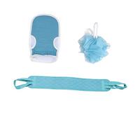 FRCOLOR 3pcs Exfoliating Bath Towel Set Exfoliating Washcloth Body Scrubber Back Rub Towel Kit for Men Women