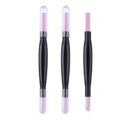 FRCOLOR 3pcs Fingernail Files for Women Nail Cuticle Pusher Nail Sanding Pen Nail File Board Cuticle Stick Pen Nail Scrub Stick Nail Art Tools