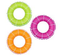 FRCOLOR 3pcs Fruit Design Inflatable Swimming Rings for Swim Supplies for Summer Fun the Pool Lake Leaking and Skin Friendly Floaties for Boys