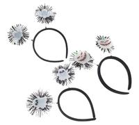 FRCOLOR 3pcs Glow in Dark Halloween Headbands Lightweight Bat Pumpkin Ghost Hair Bands for Adults Party Cosplay Festival Comfortable Accessory