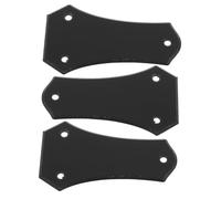 FRCOLOR 3pcs Guitar Truss Rod Cover Replacement Plastic Headstock Plate for Electric Guitar DIY Parts Accessory