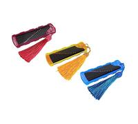 FRCOLOR 3pcs Guzheng Nail Tape Winding Cards with Acrylic Storage Boards Yellow Blue Compact Portable Pipa Pick Holders for Musicians and Chinese Instrument Enthusiasts