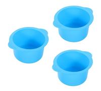 FRCOLOR 3pcs Hair Removal Wax Warmer Bowl High-temperature Resistant Silicone Liner for Easy Waxing Replacement Waxing Dish for Home Use and Beauty Treatments