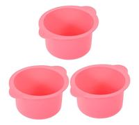 FRCOLOR 3pcs Hair Removal Wax Warmer Silicone Bowl Liner for Easy Wax Melting High-temperature Resistant Waxing Bowl for Smooth Application and Mixing Formulas
