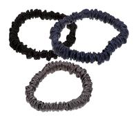 FRCOLOR 3pcs Hair Scrunchies Bun Maker Holders Silk Elastic Hair Ropes Stylish Simple Design Practical during The Night Women Teens Photo Shoots Dancing