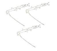 FRCOLOR 3pcs Handmade Chinese Hair Sticks with Flowing Tassels Lightweight Phoenix Tail Hairpins for Hanfu and Chignon Sturdy Vintage Decorative Hair Forks for Weddings and Festivals