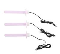 FRCOLOR 3pcs Heated Bird Perch Station Pole with USB Warmer for Parakeets and Cockatiels, Violet 6.48 Inch Heated Parrot Standing Stick for Indoor Bird Cage Accessories