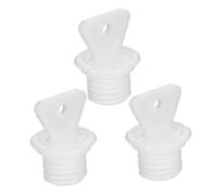 FRCOLOR 3pcs Hot Water Bag Plug Replacement Caps Heat-Resistant PP Sealing Stoppers for Warm Water Bottles Compact and Portable for Home and Travel Use