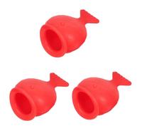 FRCOLOR 3pcs Hyaluronic Acid Lip Plumper Device Silicone Lip Suction Enhancer Fish Shape for Women