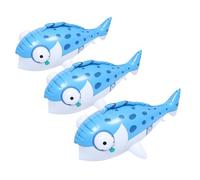 FRCOLOR 3pcs Inflatable Fish for Blow-up Water with Cute Big Head Design Portable Fishing-themed Birthday Supplies and Tropical Pool Party Decorations