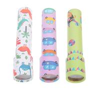 FRCOLOR 3Pcs Kaleidoscope Paper Educational Scientific for Safe Material Imagination Enhancing Visual Learning Suitable for Boys and Random Styles