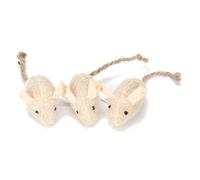 FRCOLOR 3pcs Kitten Cat Rat Toy Fur Kitten Mice Toys Stuffed Rat Chinese New Year Rat Cat Interactive Toy Cat Toy Stuffed Dogs for Kids Cat Teaser Mouse Cat Mouse Catnip Child