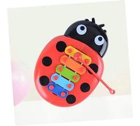 FRCOLOR 3pcs Ladybird Shape Hand Tapping Piano Educational Musical Instrument for Sensory Development Bright Colors for Early Learning