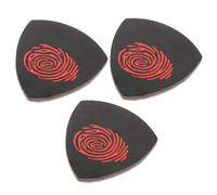 FRCOLOR 3pcs Leather Picks for Guitar Ukelele Professional Music Instrument Plectrums Multipurpose Thumb Finger Pick in Paper Box Assorted style