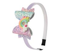 FRCOLOR 3pcs Lightweight Bowknot Rainbow Headwrap Hair Band Boys and Girls Party Decorative Headband Hair Accessories