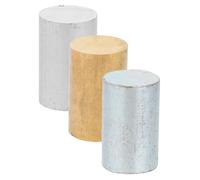 FRCOLOR 3pcs Metal Cylinder Set for Density Investigation Iron Copper Aluminum Cylinders Teaching Aid Science Lab Equipment for Physics Classes Secondary School Experiments