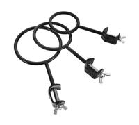 FRCOLOR 3pcs Metal Retort Stand Ring Clamps for Science Lab and Chemistry Experiments, Precision Craftsmanship with Easy Maintenance, Beaker Clamp Set for Students
