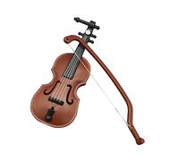 FRCOLOR 3pcs Mini Simulation Violins House Accessories Miniature Model Creative Adornment for Dollhouse Room Box Photography Props