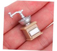 FRCOLOR 3pcs Miniature Manual Coffee Grinder Dollhouse Decoration Realistic Hand Crank Kitchen Accessory for DIY Micro Landscape and Pretend Play