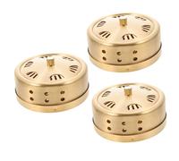 FRCOLOR 3pcs Moxibustion Tank Adjustable Smokeless Moxa Burner Box Portable Copper Moxibustion Accessory for Muscle Stiffness Relief Convenient for Home Massage Therapy