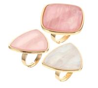 FRCOLOR 3pcs Nail Art Ring Shell Shaped Palette Makeup Tool Easy to Clean Fashion
