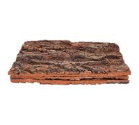 FRCOLOR 3pcs Natural Cork Bark Climbing Decorations 30x20cm Reptile Bark Platform for Terrarium Landscaping Lizard and Spider Habitat Pet Tank Accessories