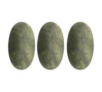 FRCOLOR 3pcs Natural Massage Stones for Face and Body Relaxation Hot Rocks Guasha Tool Set Portable Home Spa Massage Kit Basalt Stones for Heat Therapy