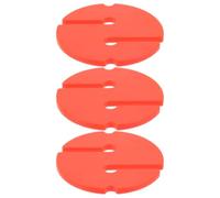 FRCOLOR 3pcs Orange round Dive Safety Marker for Technical Divers, ABS