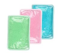 FRCOLOR 3pcs Packs for Injuries Reusable Cold Compress Hot Strap for Back Neck Shoulder Leg Blue Green Pink
