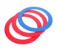 FRCOLOR 3pcs Plastic Toss-and-catch Rings Set with Smooth Edges, Vibrant Colourful Circus for Performers and Audiences, for Juggling Games and Theater Stages