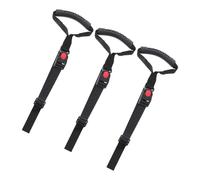 FRCOLOR 3pcs Portable Automotive Grab Bar Ergonomic Grip and Adjustable Webbing Plastic Handles, Lightweight Car Seat Transfer Tool for Seniors and Elderly Vehicle Mobility Aid