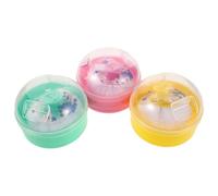 FRCOLOR 3pcs Powder Puff Box Lightweight for Face Makeup Travel Home Use Powder Case