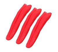 FRCOLOR 3pcs Realistic Long Red Fake Tongue for Halloween Decorations and Pranks Lightweight Portable Horror Prop for Stage Shows Movie Productions and Scary