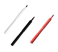 FRCOLOR 3pcs Retractable Lip Brush Lipstick Makeup Brush Angled Stitch Makeup for Lipstick Application for Daily Use