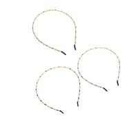 FRCOLOR 3pcs Rhinestone Headbands Thin Embellished Hairbands Sparkling Crystal Hair Accessories for Women Wedding Bridal Birthday Holiday Homecoming