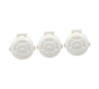 FRCOLOR 3Pcs Safety Button Covers with Strong Adhesive for Washing Machines and Car Buttons Cartoon Design Locks for Appliance Protection and Accident Prevention