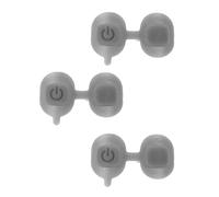 FRCOLOR 3pcs Silicone Microphone off Button Replacement, Flexible Shock Absorbing Push Switch Repair Kit Compatible with Shure Condenser Microphones for Studio and Stage Use